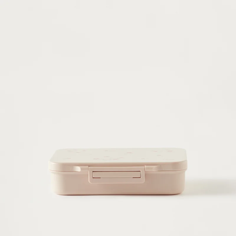 Citron Lunch Box-Printed-Rectangle Flowers