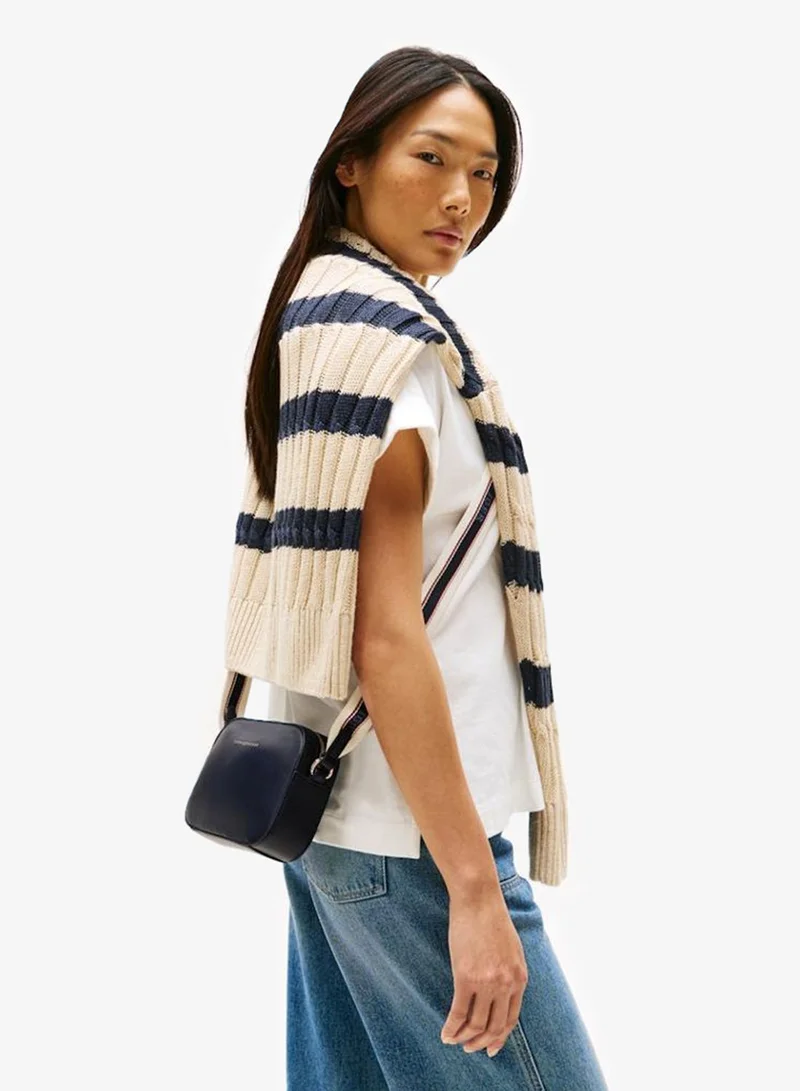 TOMMY HILFIGER Logo Detailed Zip Through Camera Bag