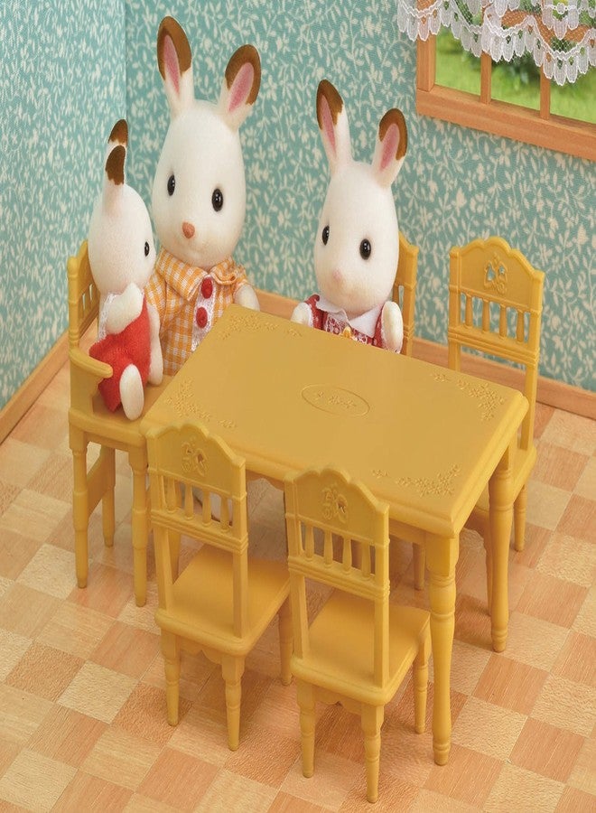 Epoch Sylvanian Families EPOCH Furniture Dining Table Set, Mosque-421, ST Mark Certified, for Ages 3 and Up, Toy, Dollhouse - Image 4