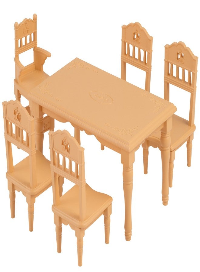Epoch Sylvanian Families EPOCH Furniture Dining Table Set, Mosque-421, ST Mark Certified, for Ages 3 and Up, Toy, Dollhouse - Image 1