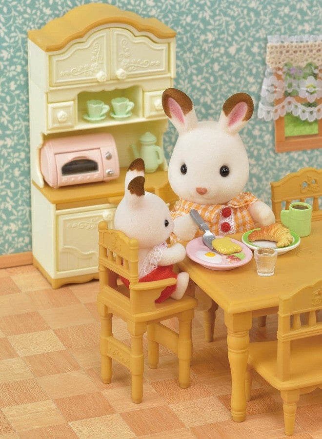 Epoch Sylvanian Families EPOCH Furniture Dining Table Set, Mosque-421, ST Mark Certified, for Ages 3 and Up, Toy, Dollhouse - Image 5