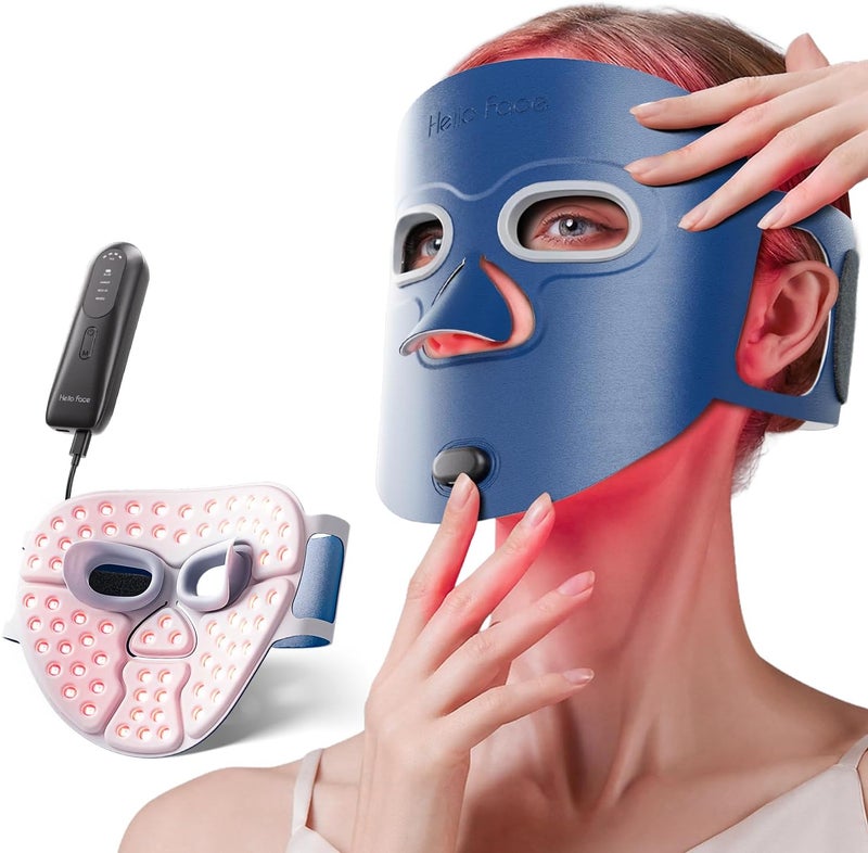 Red Light Therapy Mask 280 LED Face Mask Therapy with Triplechip LEDs 4 Light Modes Remote Control Includes Eye Protection FDA Approved Professional Skincare Device at Home