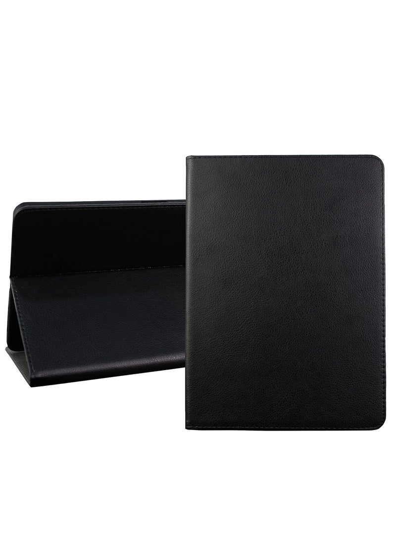 eather Case for Nokia T10 8.0 Inch Tablet, Slim Lightweight Stand Cover with TPU Frame (Black) - Image 2