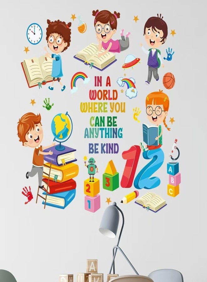 Mirabuy Kids Inspirational Quotes Book Wall Stickers Reading Corner Wall Decals Positive Saying Lettering Wall Decor for Classroom Kids Playroom Nursery Reading Room Bedroom - Image 4