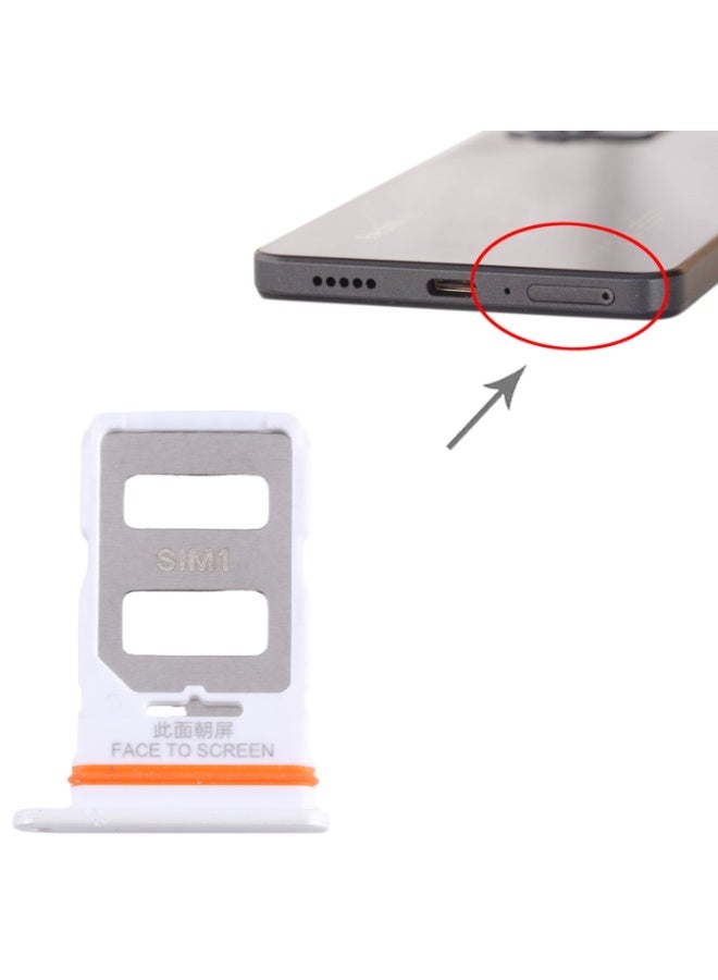 إيروريكس درج بطاقة SIM مزدوج أبيض لهاتف شاومي ريدمي نوت 12 برو 5G - Image 4