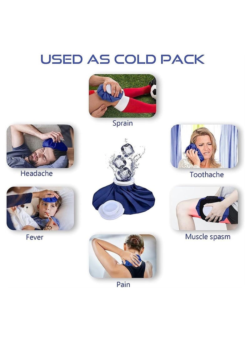 DMG TECH Ice Pack for Injuries, Reusable Ice Bags, Hot u0026 Cold ​Therapy and Pain Relief with Elastic Breathable Support Wrap, for Teeth Pain, Headaches and Menstruation Pain, 4-Pack, 3 Sizes (6/9/11)  - Image 4