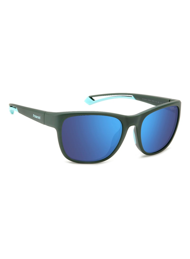 Polaroid Unisex Polarized Rectangular Shape  Sunglasses PLD 7051/S GREY 47 - Lens Size: 46.8 Mm - Mt Grn - Image 2