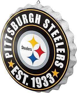 FOCO FOCO Pittsburgh Steelers NFL Bottle Cap Wall Sign  - Image 1