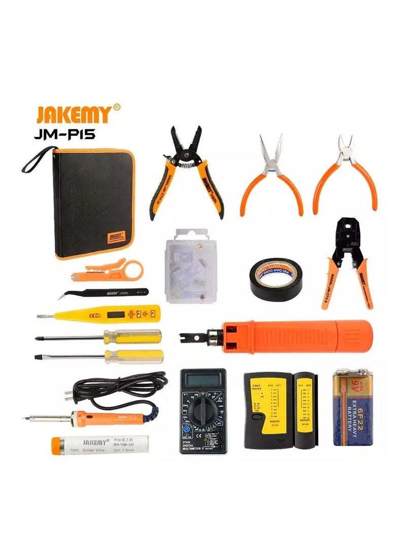 JAKEMY 17 in 1 DIY Network repair tool kit set JM-P15 - Image 3
