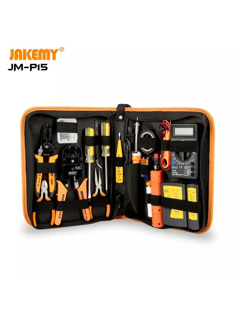 JAKEMY 17 in 1 DIY Network repair tool kit set JM-P15 - Image 1