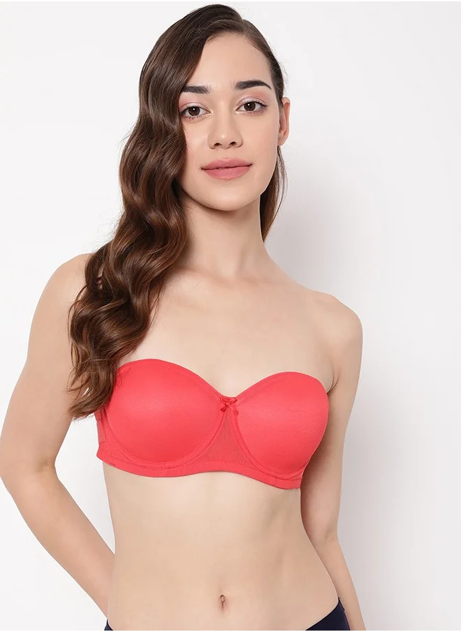 Clovia Clovia Pack of 3 Invisi Padded Underwired Full Cup Strapless Balconette Bra with Transparent Straps and Band