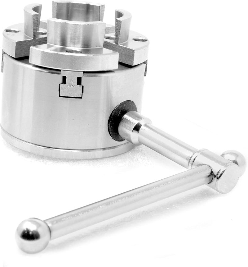 Wen LA4275 مجموعة فكي مخرطة ذات 4 فكوك ذاتية المركز بقطر 2.75 بوصة مع خيط 1 بوصة × 8 TPI - Image 4