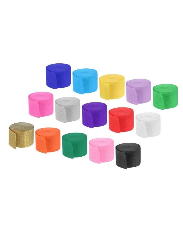 Terabyte CREPE STREAMER METALLIC (PACK OF 6) MULTICOLORS - Image 1