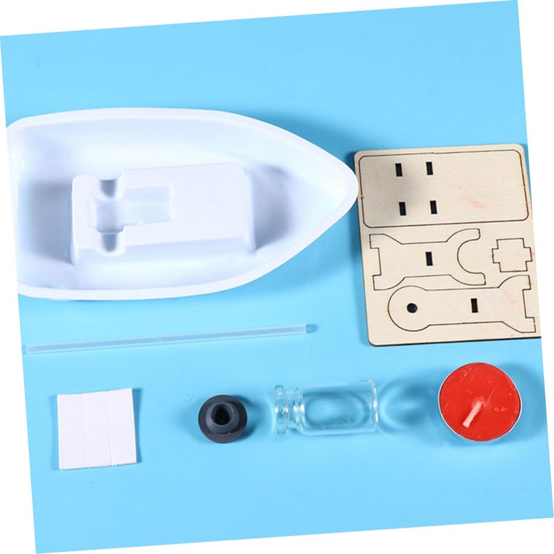 DIY Wooden Boat Model Kit Stem Activity Safe Materials Easy Assembly Display Decor - Image 4