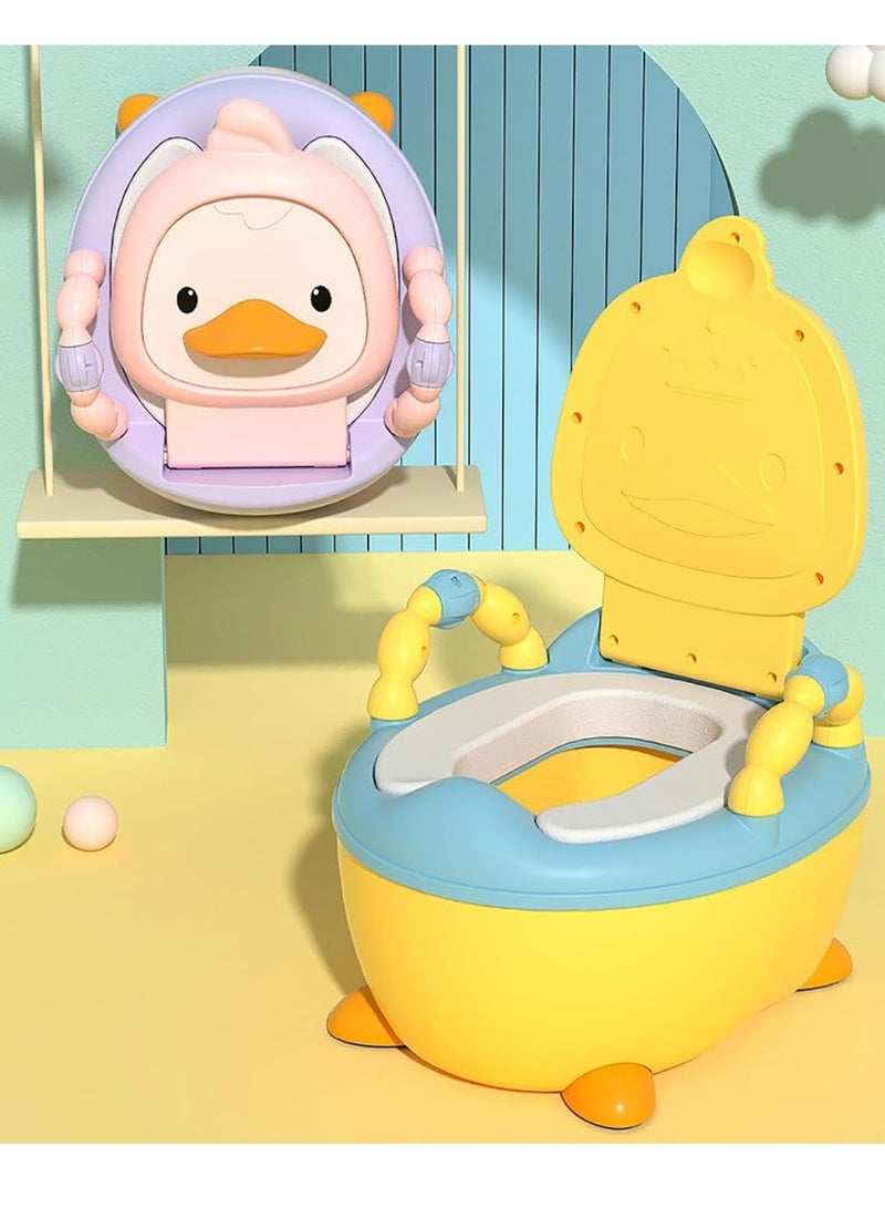 RAKAY Cute Potty with PVC Soft Cushion,Potty Chair,Potty Training,Toilet Potty Training Seat,Potty Training Toilet for Indoor,Easy Clean Drawer Toilet,Suitable for Living Room,Bedroom,Bathroom - Image 2