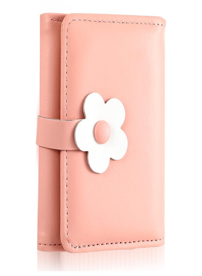 Bruislard Pink Wallet Cute Small Coin Purse Kawaii Flower Card Wallets for Girls Women ID Credit Card Holder - Image 1