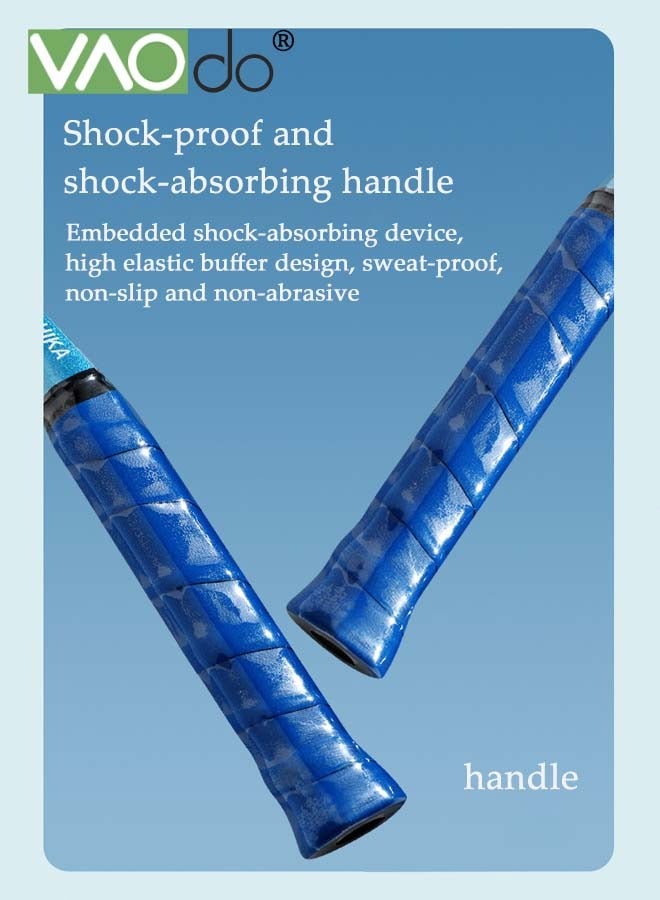 فاو دو مجموعة مضارب تنس الريشة مكونة من قطعتين بما في ذلك حقيبة تنس الريشة و3 مضارب تنس الريشة المرنة للغاية - Image 5