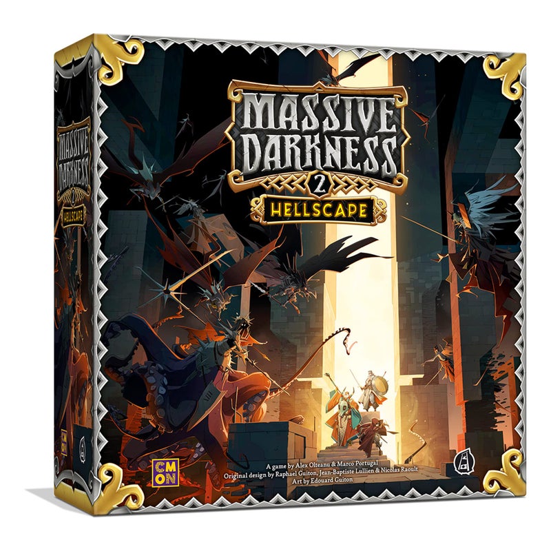 CMON Massive Darkness 2 Hellscape Board Game | Tabletop Miniatures Game | Cooperative Strategy Game for Adults and Teens | Ages 14+ | 1-6 Players | Average Playtime 60 Minutes | Made by CMON - Image 1
