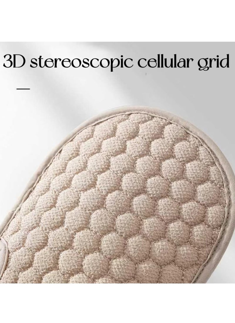 Generic 1pc Back Exfoliating Bath Mitt Exfoliating Mitten Bath Gloves Exfoliating Honeycomb Bathing Exfoliating Mitts Bath Shower Fingerless Artifact for Bathing  - Image 5