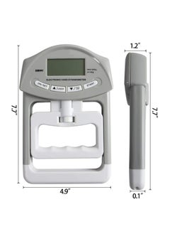 SYOSI Digital Hand Dynamometer, Grip Strength Measurement Electronic Hand Strengtheners 198 Lbs with 19 Sets of Individual Records, Gripping Strengthener For Athletes, Home, Car, Clinic  - Image 5