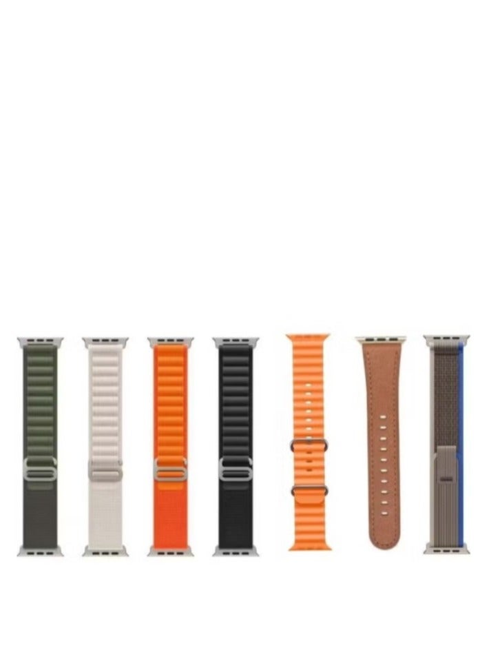 Bastec Smart Watch 7in1 Deluxe Edition Waterproof IP67 With Health Fitness Tracker Sport Watch Supports NFC with 7 Bracelets and Protection Cover 49MM-Multicolour - Image 2