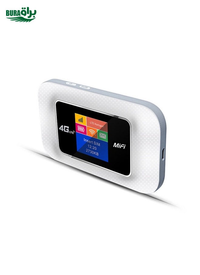 BURAQ - D921 4G Portable Plug-In Card Router Support Malay MOD Modem Portable WIFI Wireless Hotspot(White) - Image 1