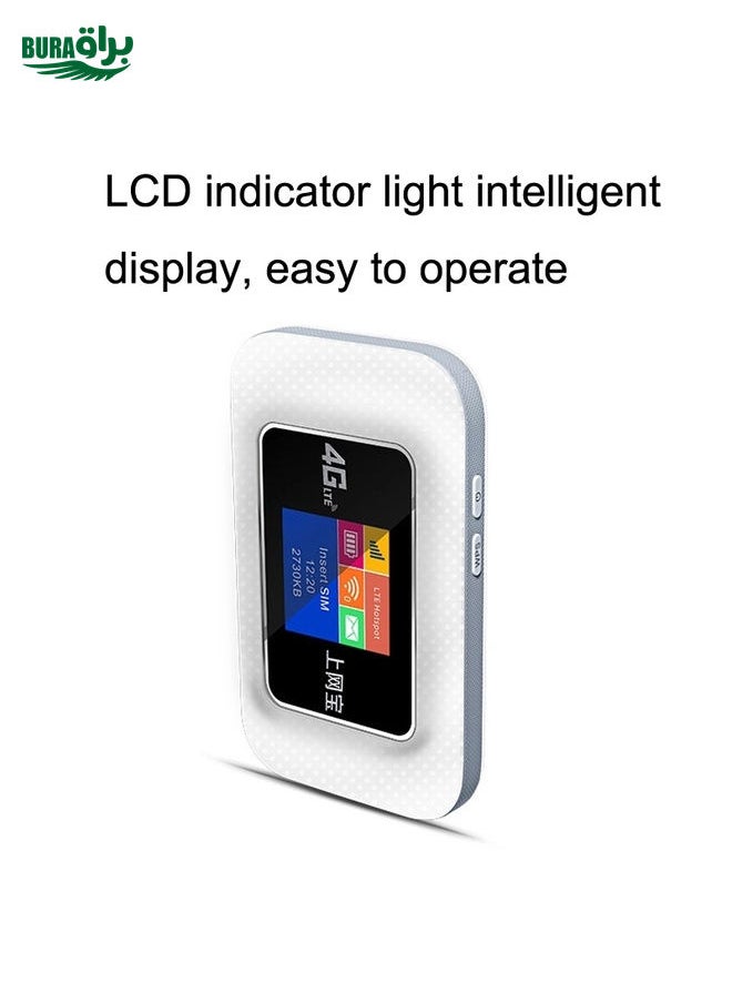 BURAQ - D921 4G Portable Plug-In Card Router Support Malay MOD Modem Portable WIFI Wireless Hotspot(White) - Image 1