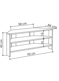 Mourah Thales Corner TV Stand up to 43 Inch - Brown- 2 Years Warranty  - Image 4