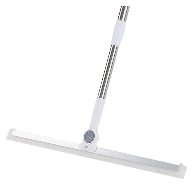 مكنسة سحرية، مكنسة سيليكون منزلية، عمود تلسكوبي من الفولاذ المقاوم للصدأ، رأس كشط دوار 180 درجة، مناسبة للنوافذ والأرضيات والجدران والأبواب الزجاجية - Image 1