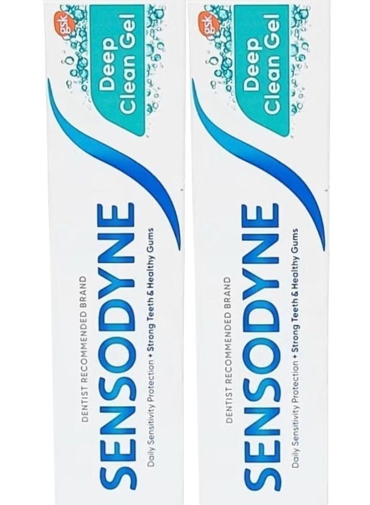 سنسوداين معجون أسنان جل التنظيف العميق 20 مل (عبوتان)