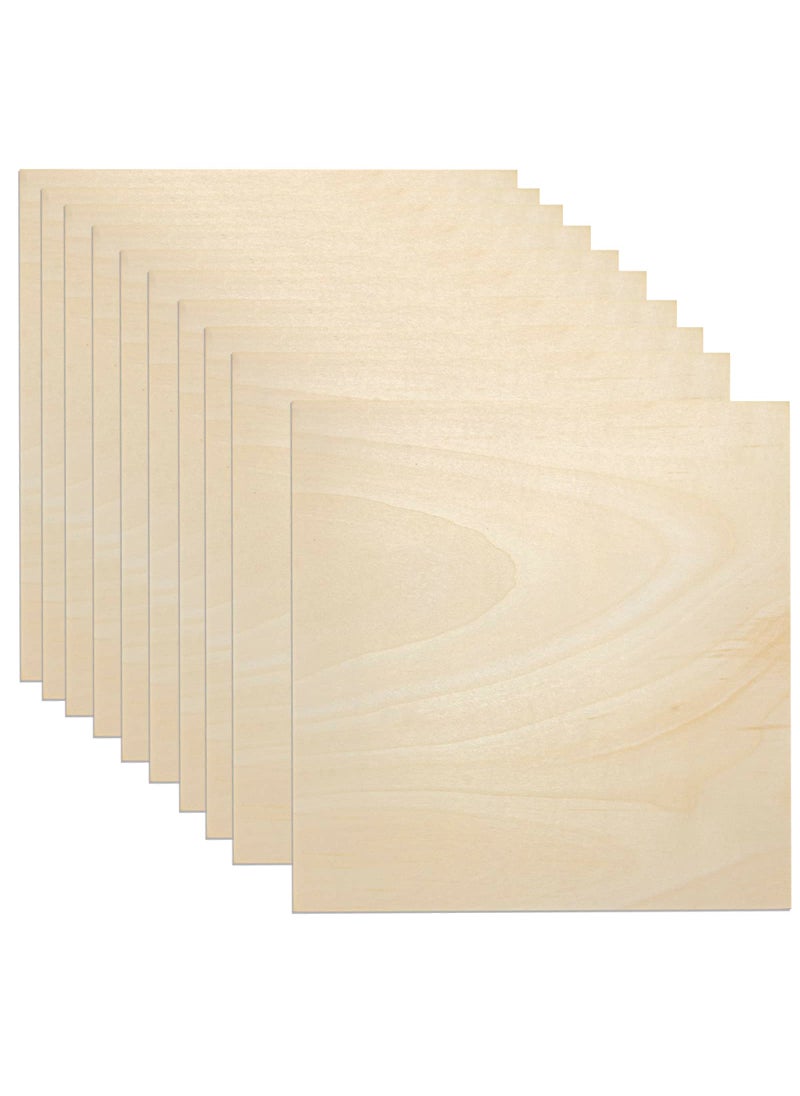GDGDSY Basswood Sheets for Laser Cutting 12 x 12 inch 3mm Laser Engraving Blanks 18 Plywood Unfinished Craft Balsa Wood for DIY Laser Cutting Painting Wood Carving 10 Pack 