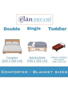 Elan Elan Dreams Fallalen Reversible Double Bed Dohar Quilt Comforter Blanket Lightweight All Weather (Pink Floral 01)  - Image 5