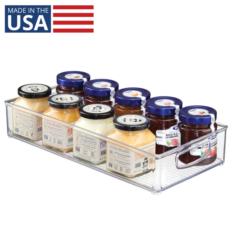 InterDesign iDesign Stackable Storage Bin - Organizer Bins for Pantry, Fridge, or Freezer, Clear, Made in USA - Image 2