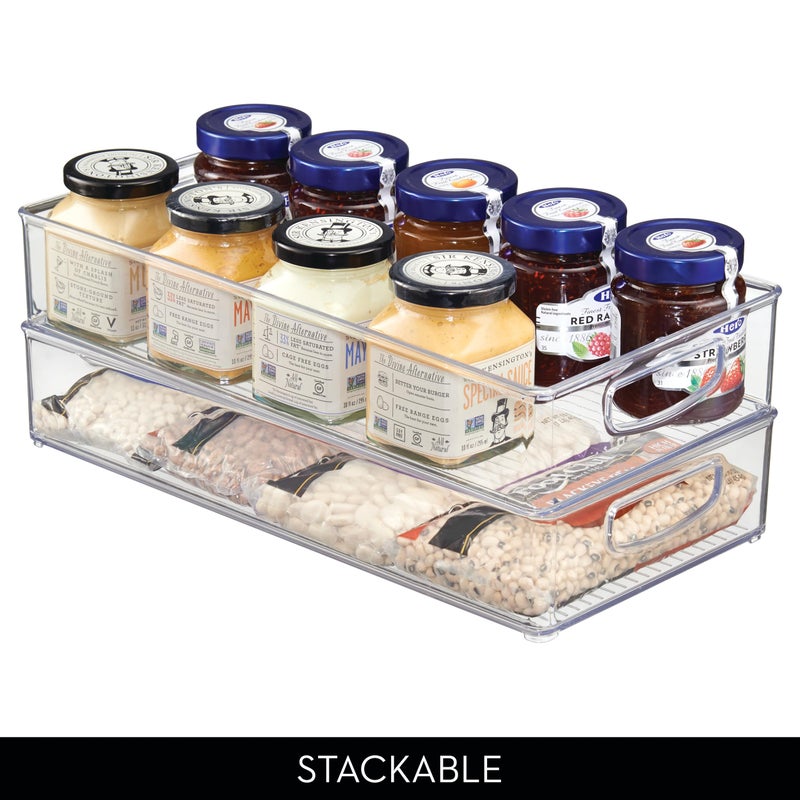 InterDesign iDesign Stackable Storage Bin - Organizer Bins for Pantry, Fridge, or Freezer, Clear, Made in USA - Image 5