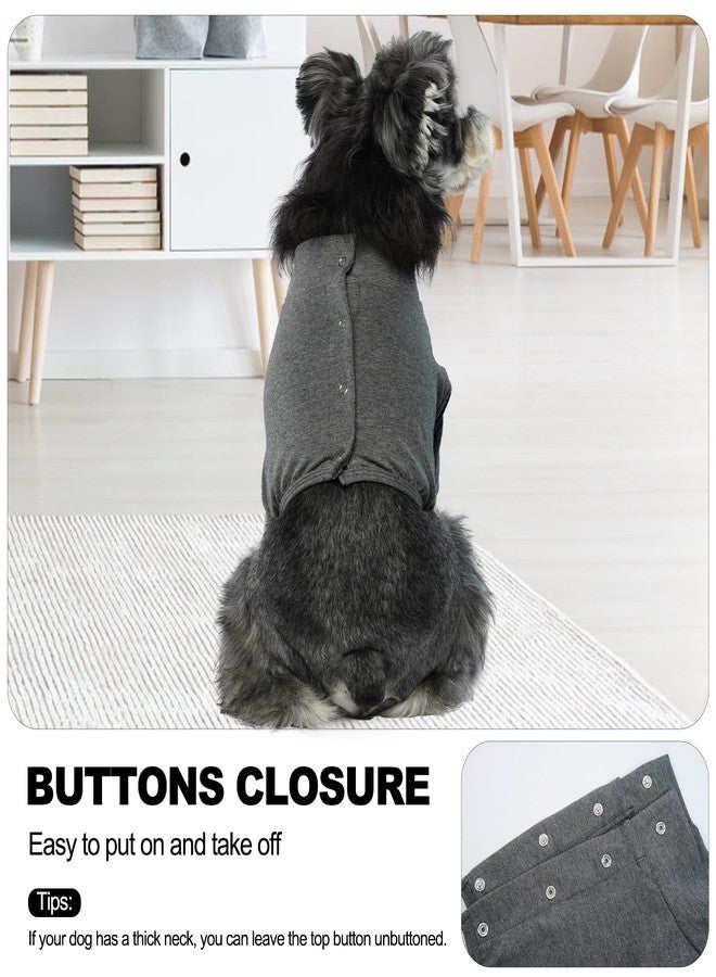 IDOMIK Dog Recovery Suit, Dog Surgery Recovery Suit Front Legs, Comfy Joint Leg Sleeves After Surgery, Elbow Braces Protector for Leg Injuries & Joint Pain, Cone Collar Alternatives,Grey,M - Image 4