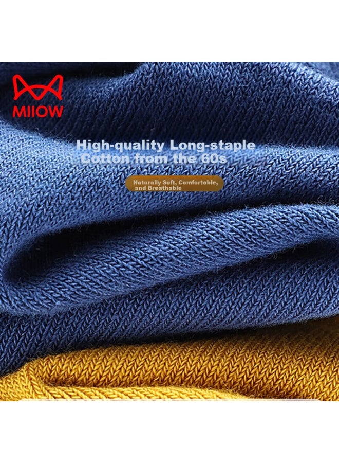 MIIOW Odor-resistant Antibacterial Men's Cotton Mid-calf Socks Men's Summer Casual Cotton Socks Men's Boxed Colorful - Image 3