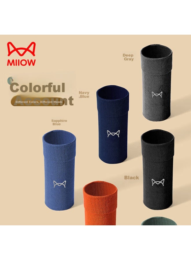 MIIOW Odor-resistant Antibacterial Men's Cotton Mid-calf Socks Men's Summer Casual Cotton Socks Men's Boxed Colorful - Image 4