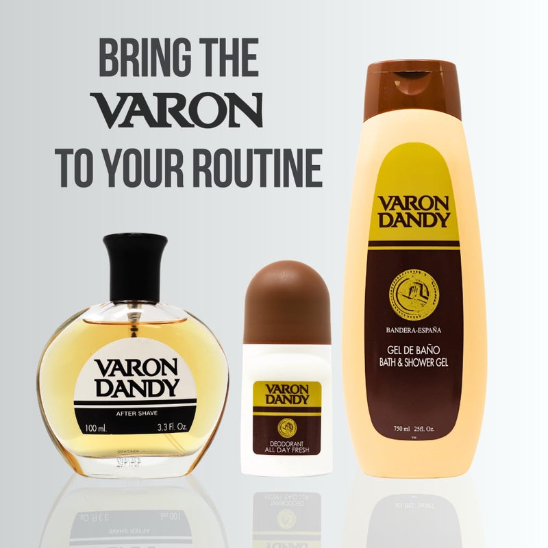 Varon Dandy Aftershave for Men - 100ml, Classic Scent, Refreshing and Soothing - Image 5