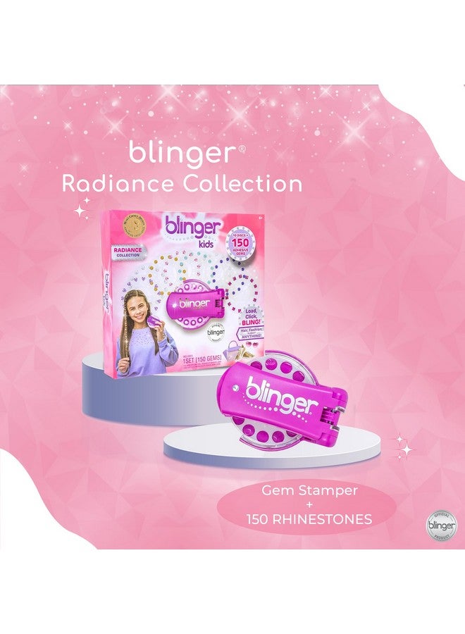 Blinger blinger Radiance Collection Starter Kit | 150 Rhinestones | Hair Styling Tool | Hair-Safe - Bling In Brush Out - Image 2