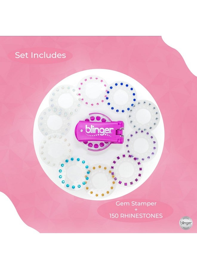 Blinger blinger Radiance Collection Starter Kit | 150 Rhinestones | Hair Styling Tool | Hair-Safe - Bling In Brush Out - Image 4