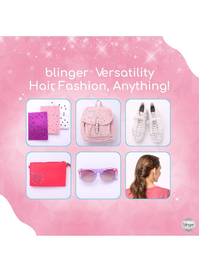 Blinger blinger Radiance Collection Starter Kit | 150 Rhinestones | Hair Styling Tool | Hair-Safe - Bling In Brush Out - Image 5