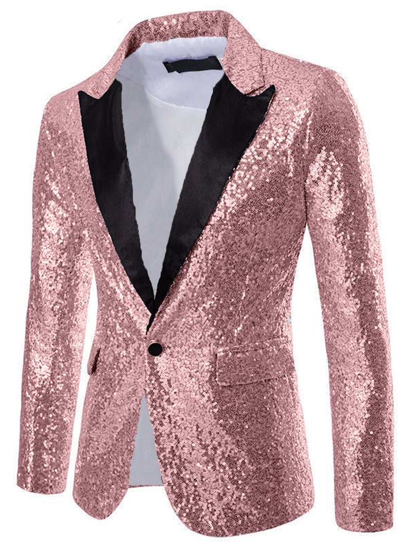Suit Men'S Performance Dress Sequins European Code Suit Nightclub Men'S Host Mc Studio Men'S Coat - Image 1