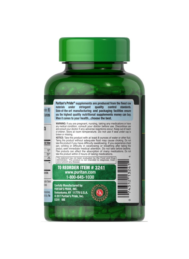 Puritan's Pride Puritan's Pride Psyllium Husks 500 mg – 200 Capsules for Digestive & Heart Health Support  - Image 2
