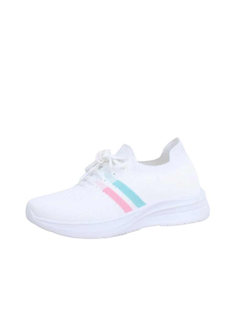 Slip on sport shoes for unisex 2024 white - Image 1