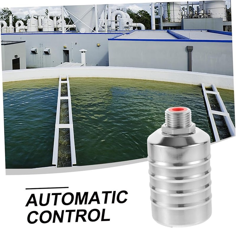 Silver Water Tank Float Valve Automatic Shut Off for Pools Ponds Fish Tanks Level Control - Image 3