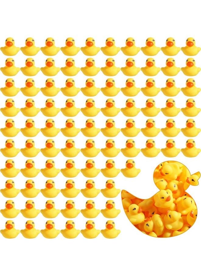 Zhanmai - 300 Pcs Rubber Ducks Bath Toy Float Squeak Mini Yellow Ducks Tiny Baby Shower Rubber Ducks Preschool Bathtub Toy Pool Toy For Party Supplies Shower Birthday Yellow (1.57 X 1.57 X 1.18 Inch) - Image 1