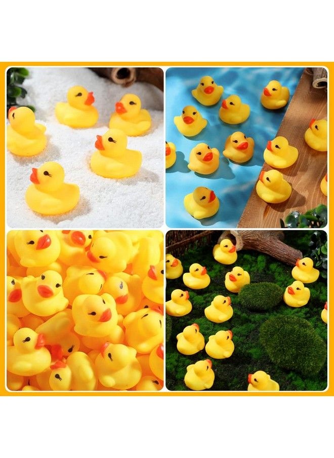 Zhanmai - 300 Pcs Rubber Ducks Bath Toy Float Squeak Mini Yellow Ducks Tiny Baby Shower Rubber Ducks Preschool Bathtub Toy Pool Toy For Party Supplies Shower Birthday Yellow (1.57 X 1.57 X 1.18 Inch) - Image 1