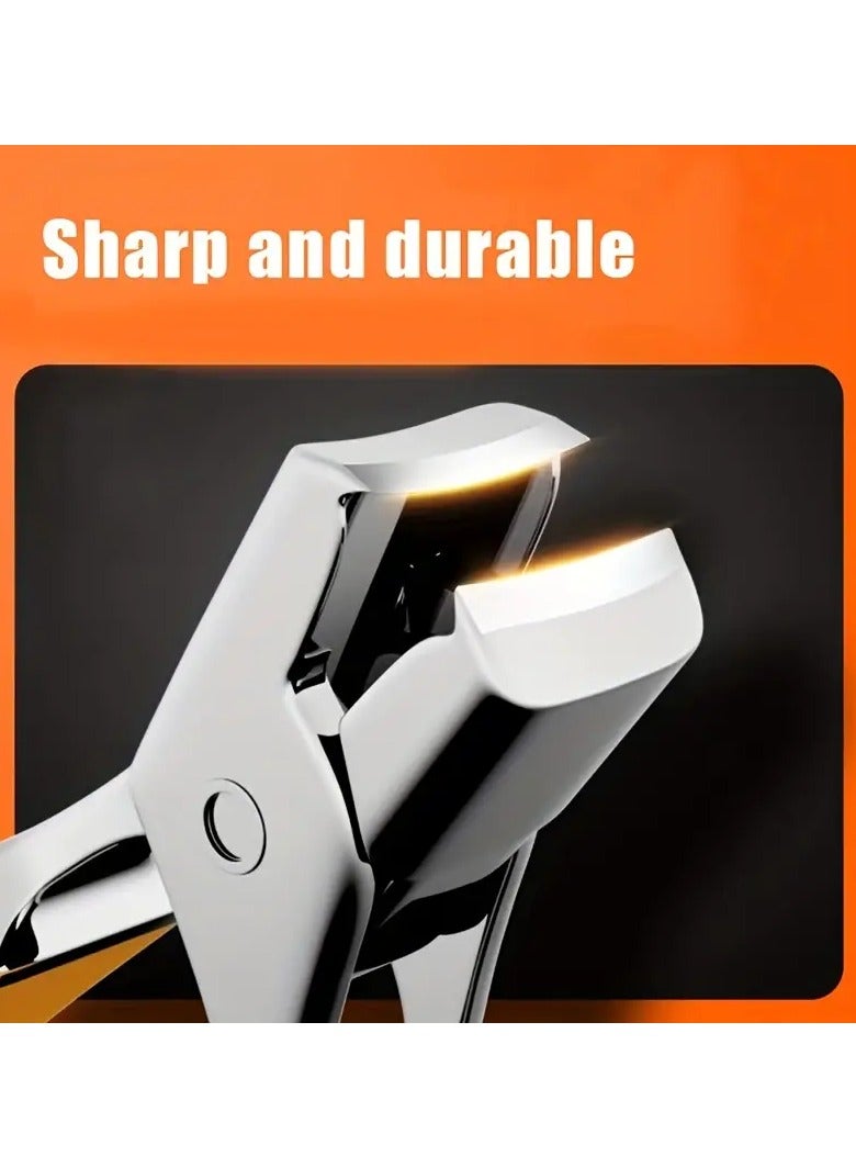 جلوسكي حجم كبير مقص الأظافر الموفرة للعمالة ، كماشة واسعة الفم ، فتحة كبيرة وقطع الأظافر الحادة ، أداة العناية بالأظافر من الفولاذ المقاوم للصدأ قوية للأصابع وأصابع القدم ، مناسبة للأظافر السميكة والصلبة ، ومنع رش الأظافر - Image 4