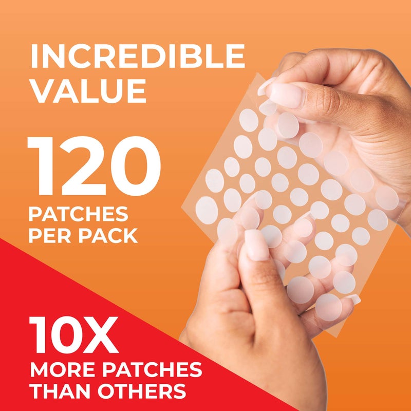 KEYCONCEPTS PatchRx Acne Patches (120 Count) with Hydrocolloid Only, Hydrocolloid Pimple Patches for Face - Zit Patch Acne Dots - Acne Patches - Pimple Patch with 3 Size Acne Stickers - Image 2