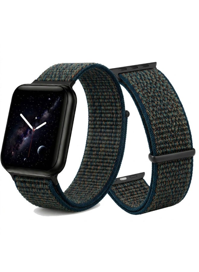 CATANES Breathable Nylon Sport Loop Band Compatible with Apple Watch 44mm 45mm 46mm 49mm for Women Men, iWatch Wrist Straps for Ultra 3 2, Se, Series 11 10 9 8 7 - grey - Image 2